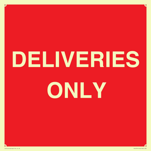 DELIVERIES ONLY
